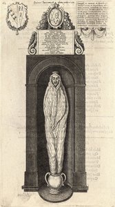 John Donne (monument) door Wenceslaus Hollar